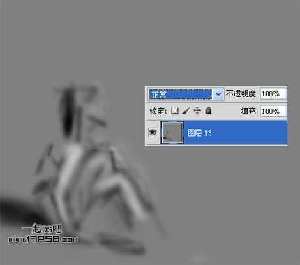 ‘photoshop抽象合成干枯沙丘上的独思女孩‘