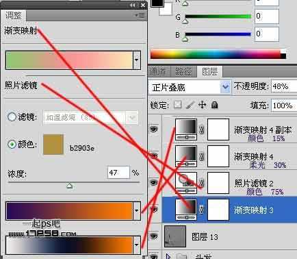 ‘photoshop抽象合成干枯沙丘上的独思女孩‘