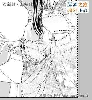 ‘PS鼠绘精细的黑白古典人物插画‘