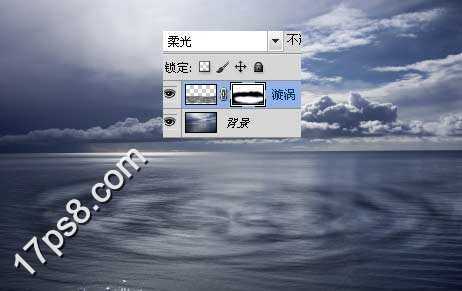 ‘photoshop将合成鲸鱼越出水面掠夺海鸥食物场景效果‘