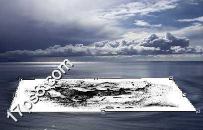 ‘photoshop将合成鲸鱼越出水面掠夺海鸥食物场景效果‘