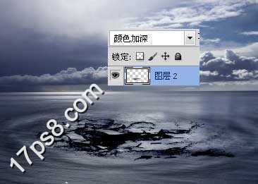‘photoshop将合成鲸鱼越出水面掠夺海鸥食物场景效果‘