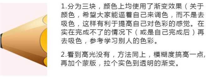 ‘Photoshop制作一支胖胖的铅笔图标教程‘