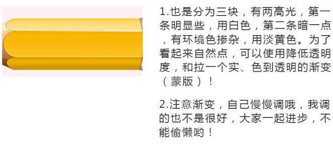 ‘Photoshop制作一支胖胖的铅笔图标教程‘