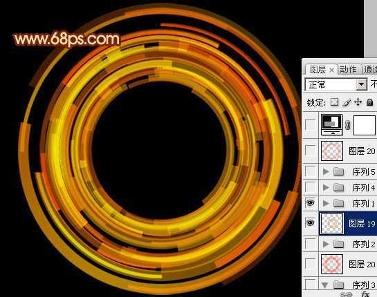 ‘Photoshop制作绚丽的红色数码光环‘