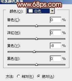 ‘Photoshop将绿植边的美女图片调制出纯美的橙红色效果‘