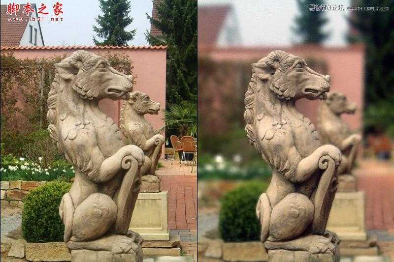 ‘Photoshop使用镜头模糊去除照片上的杂物‘