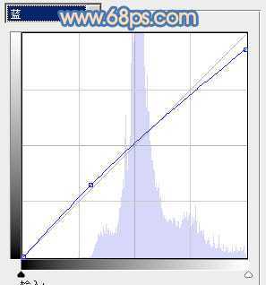 ‘Photoshop将外景美女图片调制出朦胧的淡蓝色‘