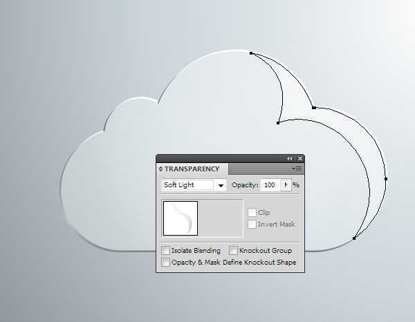 AI绘制玻璃质感云图标 脚本之家 AI实例教程 glass cloud 21