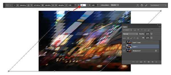 ‘photoshop利用滤镜及变形工具制作绚丽的小三角像素背景‘