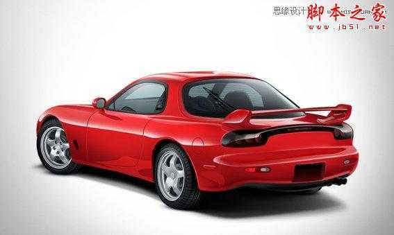 ‘Photoshop鼠绘立体效果的红色跑车‘