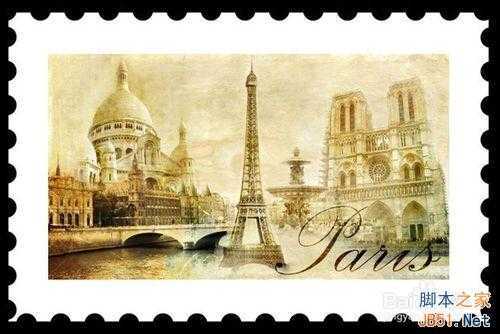 ‘用Photoshop绘制复古风的邮票和邮戳‘