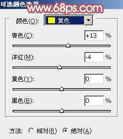 ‘Photoshop将树叶下的美女图片增加上甜美的橙色效果‘