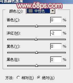 ‘Photoshop将树叶下的美女图片增加上甜美的橙色效果‘