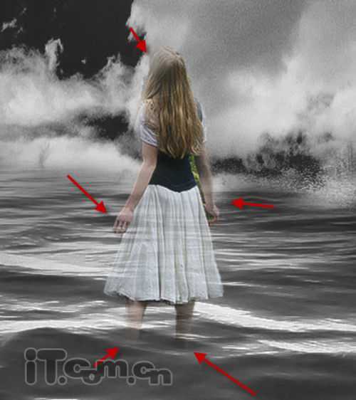 ‘Photoshop合成制作荒寂无人的末日水城教程‘