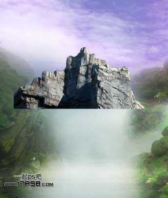 ‘photoshop合成浪漫奇幻山谷仙境美女效果‘