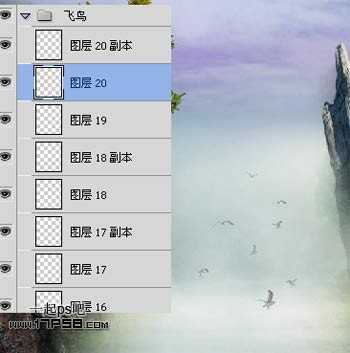 ‘photoshop合成浪漫奇幻山谷仙境美女效果‘
