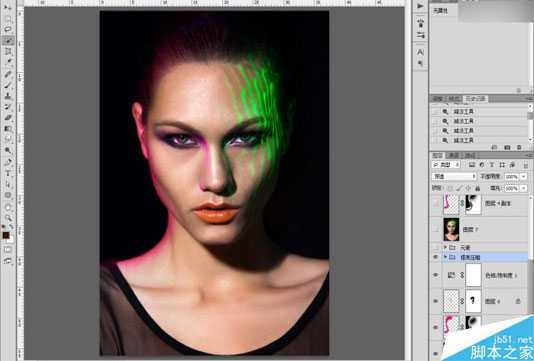 ‘Photoshop详细解析荧光妆容人像片后期商业修图教程‘