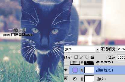 ‘photoshop将可爱的猫咪图片打造出复古老照片效果‘