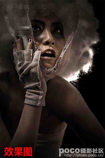 ‘Photoshop制作高质感的暗调人像效果‘