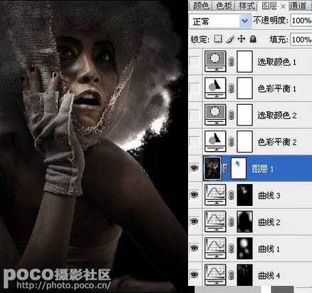 ‘Photoshop制作高质感的暗调人像效果‘
