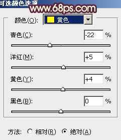 ‘Photoshop将外景人物图片调成柔和的暖黄色‘