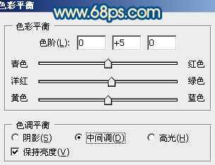 ‘Photoshop下将偏暗外景婚片调成甜美的蓝红色‘