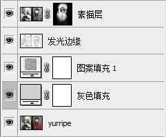 ‘PS利用滤镜及画笔将人物转为灰色素描效果‘