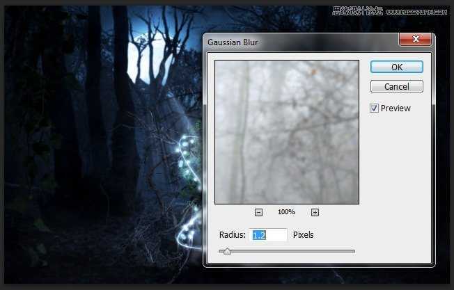 ‘Photoshop合成森林中被树妖围困的仙子‘