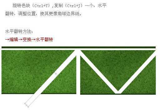 ‘photoshop(ps)利用滤镜制作逼真的足球场一角‘