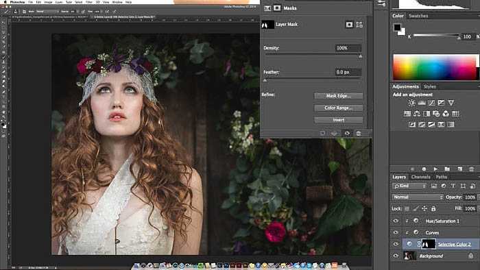 ‘Photoshop快速为美女长发换颜色教程‘