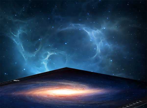 ‘PS合成制作梦幻太空时代的光天使的场景‘