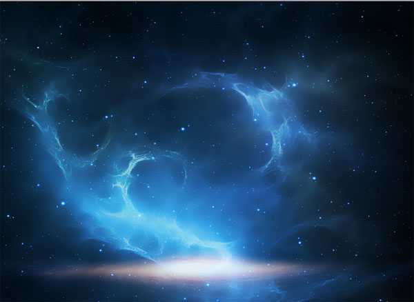 ‘PS合成制作梦幻太空时代的光天使的场景‘