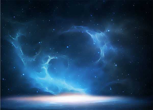 ‘PS合成制作梦幻太空时代的光天使的场景‘