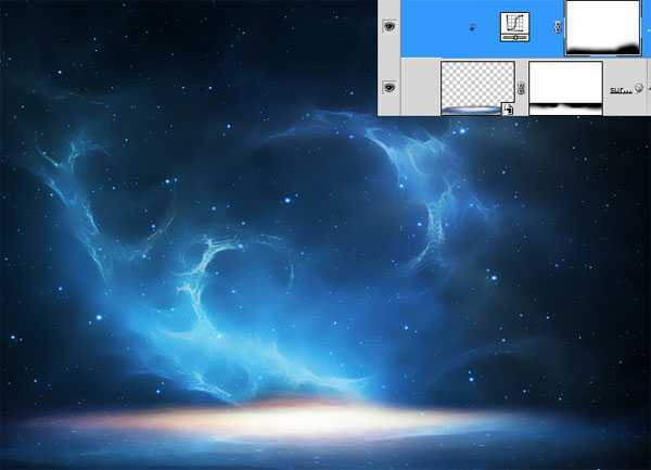 ‘PS合成制作梦幻太空时代的光天使的场景‘