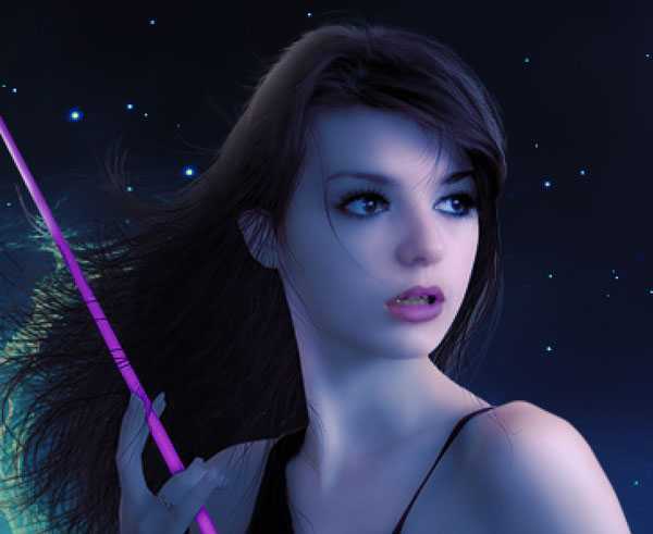 ‘PS合成制作梦幻太空时代的光天使的场景‘