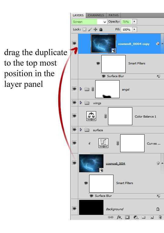 ‘PS合成制作梦幻太空时代的光天使的场景‘
