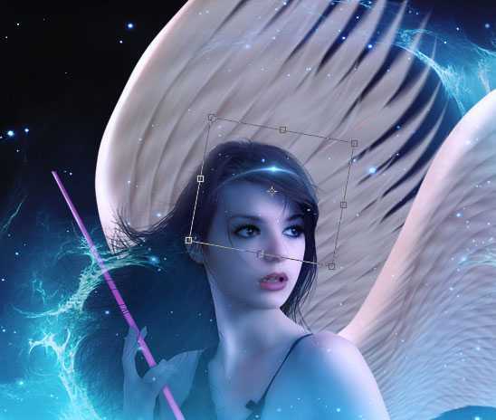 ‘PS合成制作梦幻太空时代的光天使的场景‘