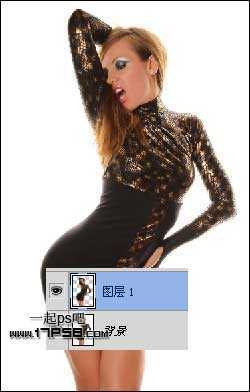 ‘photoshop合成动感暗黑舞动得美女效果‘
