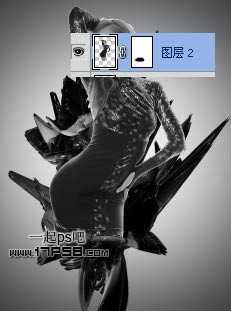 ‘photoshop合成动感暗黑舞动得美女效果‘