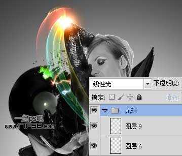 ‘photoshop合成动感暗黑舞动得美女效果‘