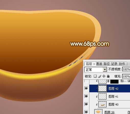 ‘Photoshop设计制作一个漂亮的金色元宝‘
