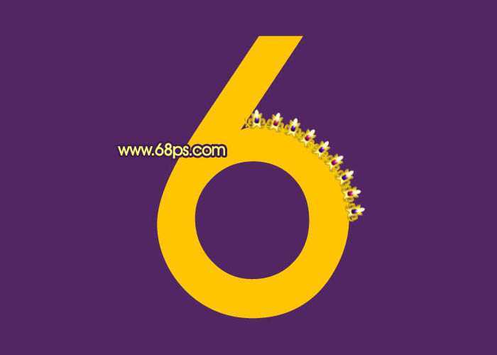 ‘Photoshop打造非常华丽的宝石花边字效果‘