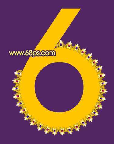 ‘Photoshop打造非常华丽的宝石花边字效果‘