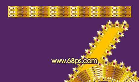 ‘Photoshop打造非常华丽的宝石花边字效果‘