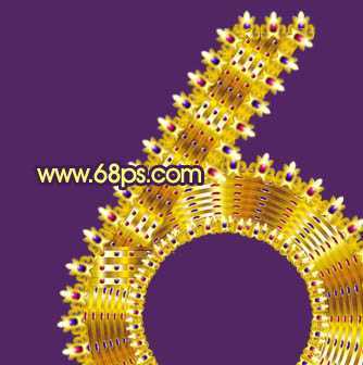 ‘Photoshop打造非常华丽的宝石花边字效果‘