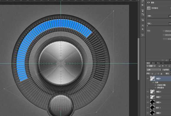 ‘PS鼠绘漂亮超质感的旋钮‘