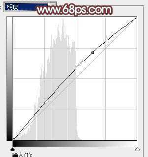 ‘Photoshop为荒草中的美女加上唯美的秋季红褐色‘