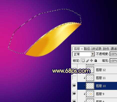 ‘Photoshop将制作出非常精致有质感的黄金色莲花‘