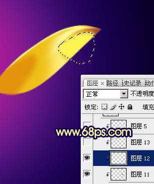 ‘Photoshop将制作出非常精致有质感的黄金色莲花‘